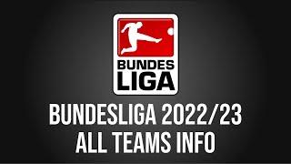 #228 BUNDESLIGA 2022/23 • ALL TEAMS INFO