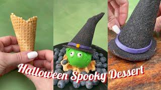 halloween dessert  - foodiebeats tiktok viral video - diy short video - funny witch hat