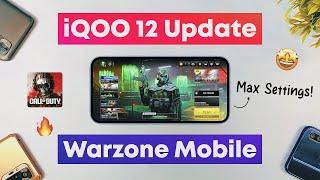 iQOO 12 COD Warzone Mobile (Max Settings) Latest 2024 Update!