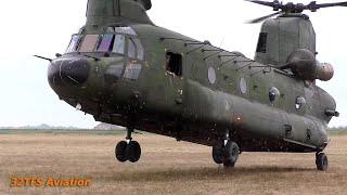 Netherlands AF CH-47D engine startup and takeoff