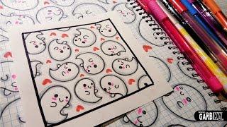 Cute Ghosts - How to Draw Patterns for your Doodles by Garbi KW