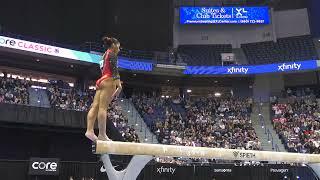 Jordan Chiles -  Balance Beam -  2024 Core Hydration Classic  - Senior Women Session 2