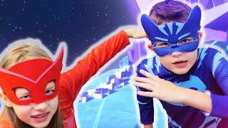 PJ Masks in Real Life  Heroes on the Moon  PJ Masks vs. Luna Girl | PJ Masks Official