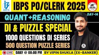1000 Data Interpretation Free Course | 500 Puzzle Question Free Course | Day-14 | IBPS PO/Clerk 2025