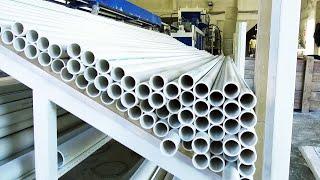 PVC Pipe Making Factory | How It's Made: Plastic PVC Pipes | Unbox Factory