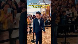 World Champion Ding Liren SAYS GOODBYE to His Family Before the 2024 FIDE WORLD CHAMPIONSHIP GAME