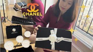 UNBOXING CHANEL BALLERINA FLATS @teatimeinparis