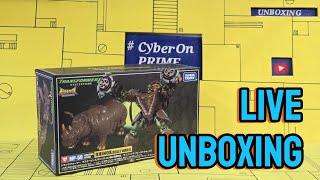 LIVE UNBOXING Transformers Beastwars Rhinox  MP59 Ko