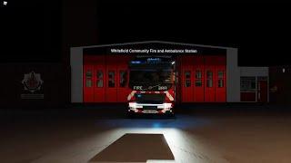 Whitefield Fire Station Pump Turnout  - Greater Manchester Fire And Rescue Roblox