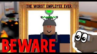 Becoming The WORST Employee EVER In Cook Burgers Roblox (Also Trolling As A Rat) *Funny*