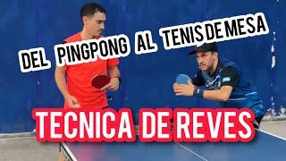 Como golpear de revés en TENIS DE MESA | #pingpong #tutorial