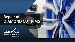 Rim repair with CNC lathes for diamond-cut rims