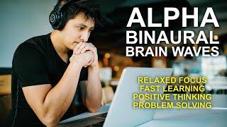 2 HOURS Binaural ALPHA Brain Wave (10 Hz) ASMR /Learn Fast, Relax, No Stress, Positivity, Creativity