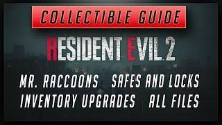 Resident Evil 2 Remake COLLECTIBLE GUIDE - All Files, Mr Raccoons, Locks/Safes, Inventory Upgrades