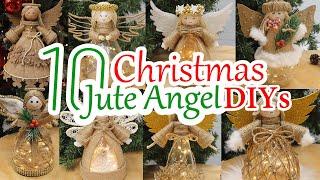 10 Diy Angel Jute Christmas Ornament Ideas from Plastic Bottle 2024