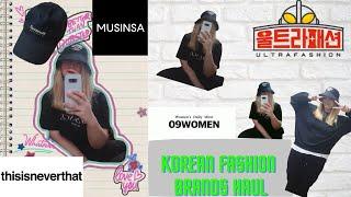 Korean street fashion brands try on haul feat. Musinsa, Ultra Fashion and more