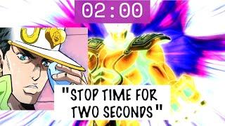 Part 6 Star Platinum: The World in real seconds | Time stops from the 1st Batch of Stone Ocean