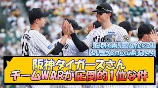 阪神タイガースさん チームWARが圧倒的1位な件
