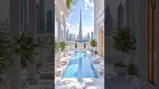 Luxurious white villa in Dubai ️ #shorts #travel #luxury #luxuryvilla #luxurylifestyle #dubai