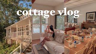cottage vlog ️: pretty sunsets, hot pot, and sibling bonding