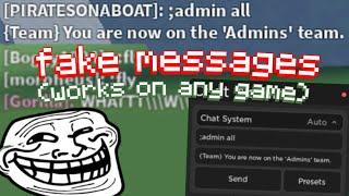 Trolling children in Roblox with custom Chat control ADMIN 