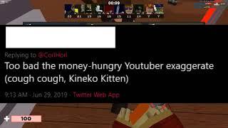 Koneko  Kitten Responds to my Tweet and uses the  "8-Year-Old" comeback cuz he cant defend himself