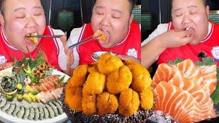 [Big Stomach King Challenge] Challenge to Eat Guangzhou Seafood Self-help for 559 yuan! Salmon is c