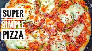 Simplest HomeStyle Pizza | Totally worth the burn! | #Shorts #pizzarecipe