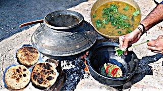 Handi Dal  Bhakhra Recipe | Indianvillage Cooking | Desi chef By Rk patel