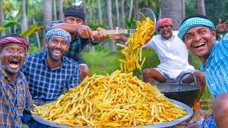 FRENCH FRIES | Crispy French Fried potatoes Recipe Cooking In Village | Finger Chips | Easy Snacks