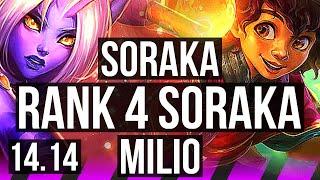 SORAKA & Miss Fortune vs MILIO & Xayah (SUP) | Rank 4 Soraka, 1/4/21 | NA Challenger | 14.14
