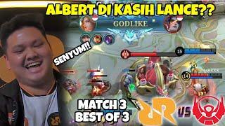 Ketika Albert Di kasih Lancelot!! Langsung senyum2 coy kwkwkw!! RRQ VS BTR MATCH 3