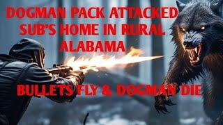 DOGMAN PACK ATTACKED SUBS HOME IN RURAL ALABAMA BULLETS FLY & DOGMAN DIE