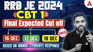 RRB JE Cut Off 2024 | RRB JE Expected Cut Off 2024 | RRB JE CBT 1 Cut Off 2024