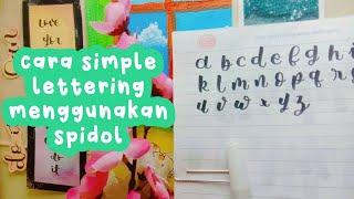 Cara Simple Lettering Menggunakan Spidol