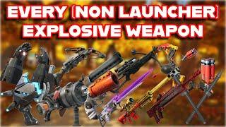 Ranking EVERY *non-launcher* EXPLOSIVE WEAPON In FORTNITE HISTORY From WORST To BEST