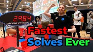 Top 20 FASTEST Rubik's Cube Solves IN HISTORY!!!