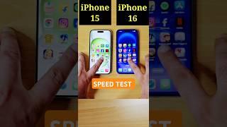 Apple iPhone 16 Vs Apple iPhone 15 Speed Test Comparison |  #applesmartphone