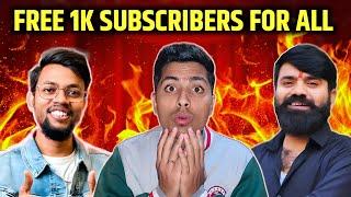 FREE 1K SUBSCRIBERS FOR ALL @manojdey & @youtubewalababa