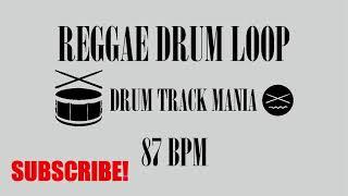 REGGAE DRUM LOOP Drum Backing Track 87 BPM Drums Only