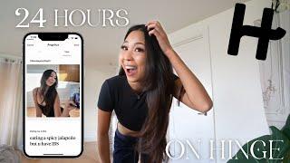 I went on Hinge for 24 hours… | FIRST TIME ON A DATING APP?!