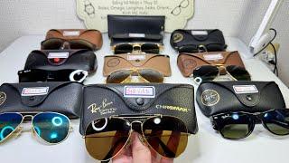8/4|Rayban Chromax Tia Sét, Rayban Mạ Vàng USA Màu Trà, Ferrari và Loạt Kính Cổ Cực Chất