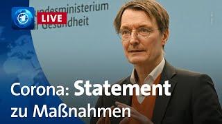 Bundesgesundheitsminister Lauterbach zur Aufhebung der Corona-Maßnahmen