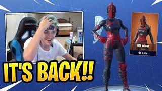 NINJA REACTS TO “RED KNIGHT” Skin Returning!