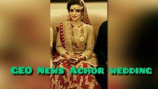 Ayesha Khalid wedding Geo News anchor