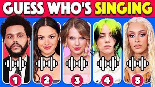 Guess WHO'S SINGING  | Celebrity Song Edition | The Weeknd, Olivia Rodrigo, Taylor Swift, Doja Cat