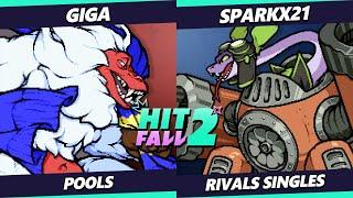 Hitfall 2 - Giga (Hodan) Vs. Sparkx21 (Elliana, Sylvanos) Rivals of Aether - RoA