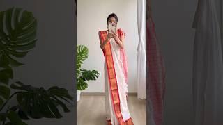 Bengali Saree Drape ️ #bengalisaree #bengalidrape #bengalisareedrape #aathparee