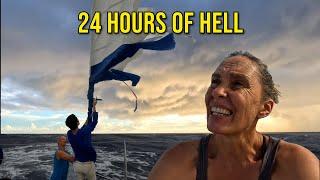 The reality of sailing an ocean in a storm  Part 1