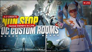 EPIC CUSTOM ROOMS CHALLENGE || LIVE PUBG MOBILE PAKISTAN ||UC & CASH ROOMS| HAMZA GAMERZ